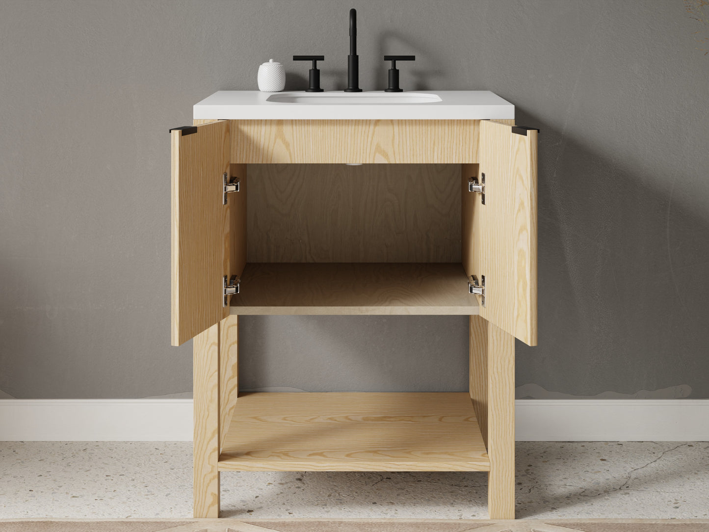 reeded - ash - open