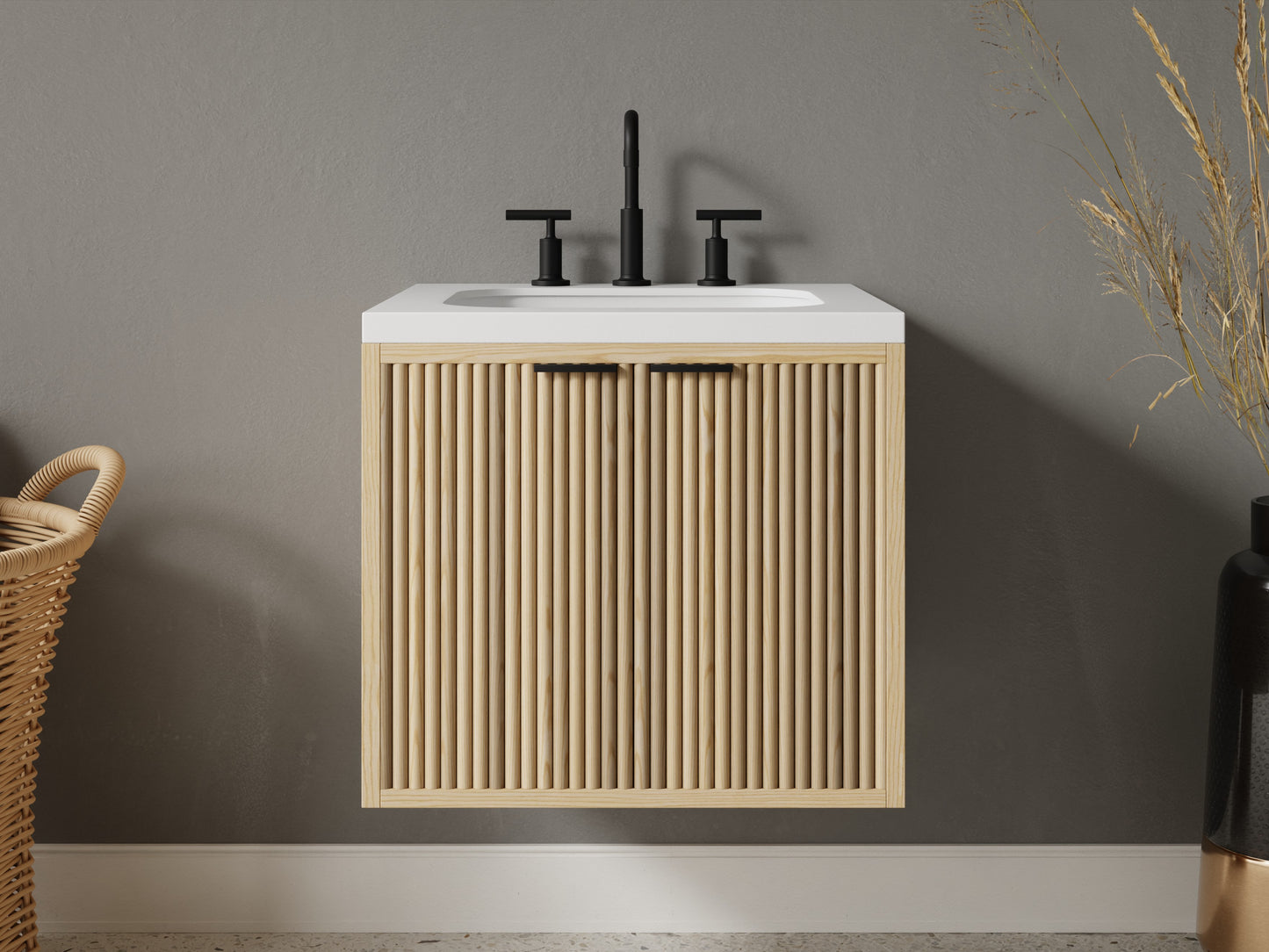 reeded - ash - front