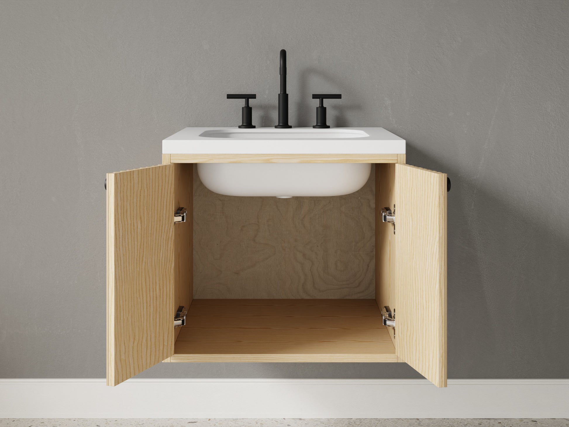 slatted - ash - open