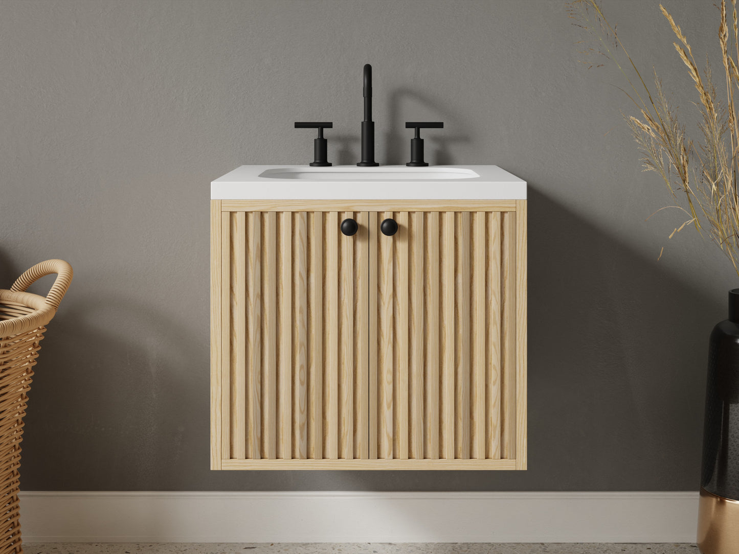 slatted - ash - front