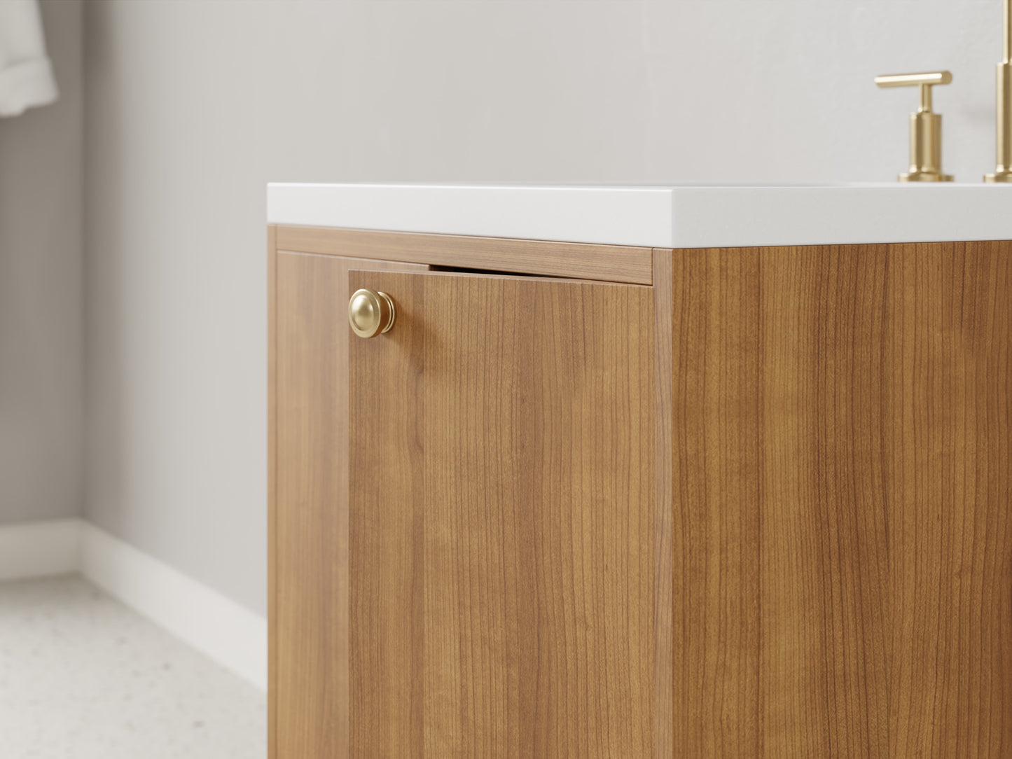standard - teak - closeup