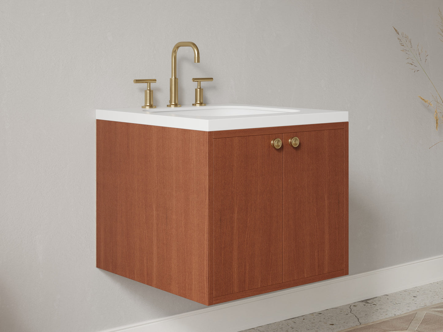 standard - mahogany - side