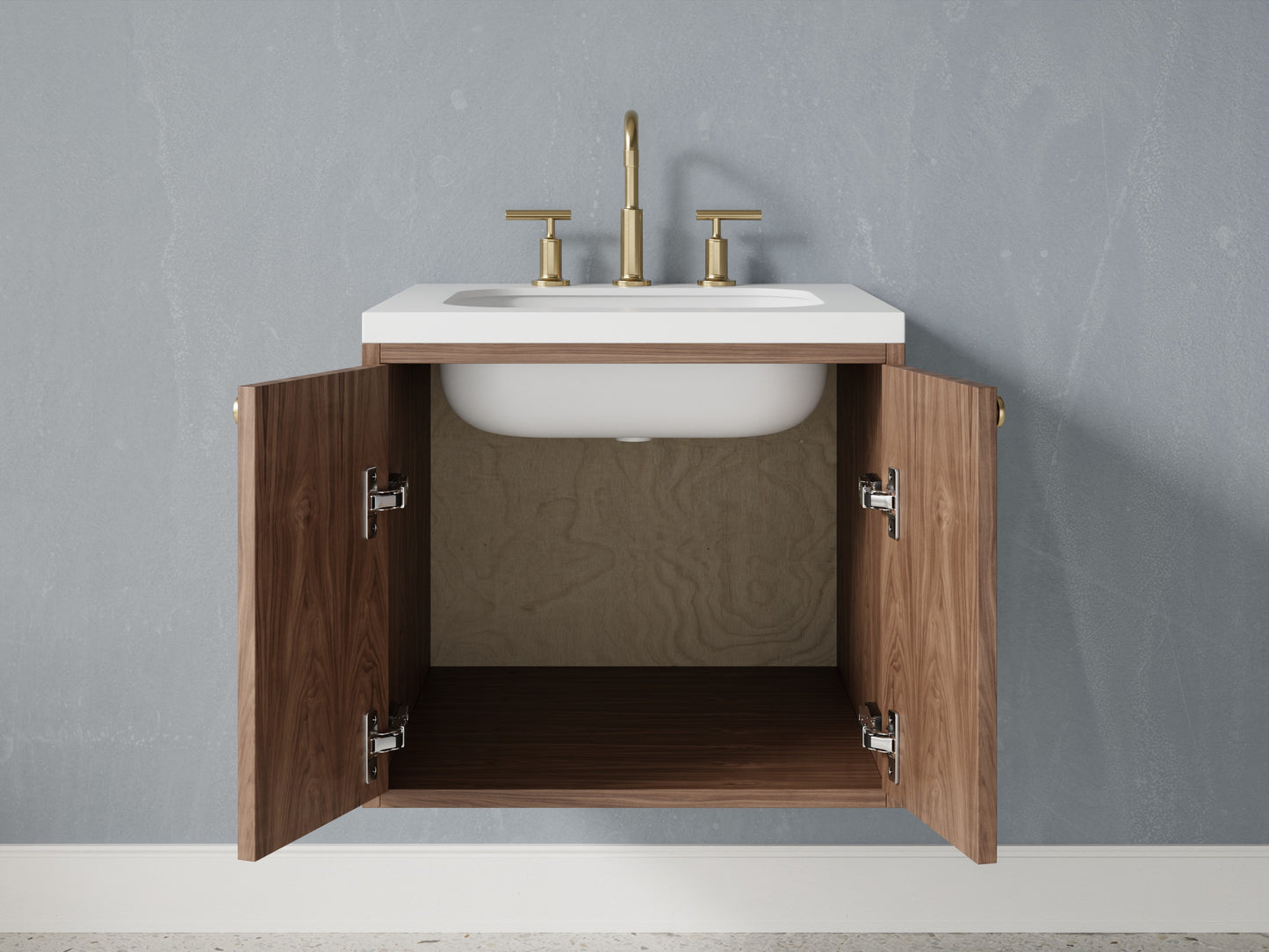 standard - walnut - open