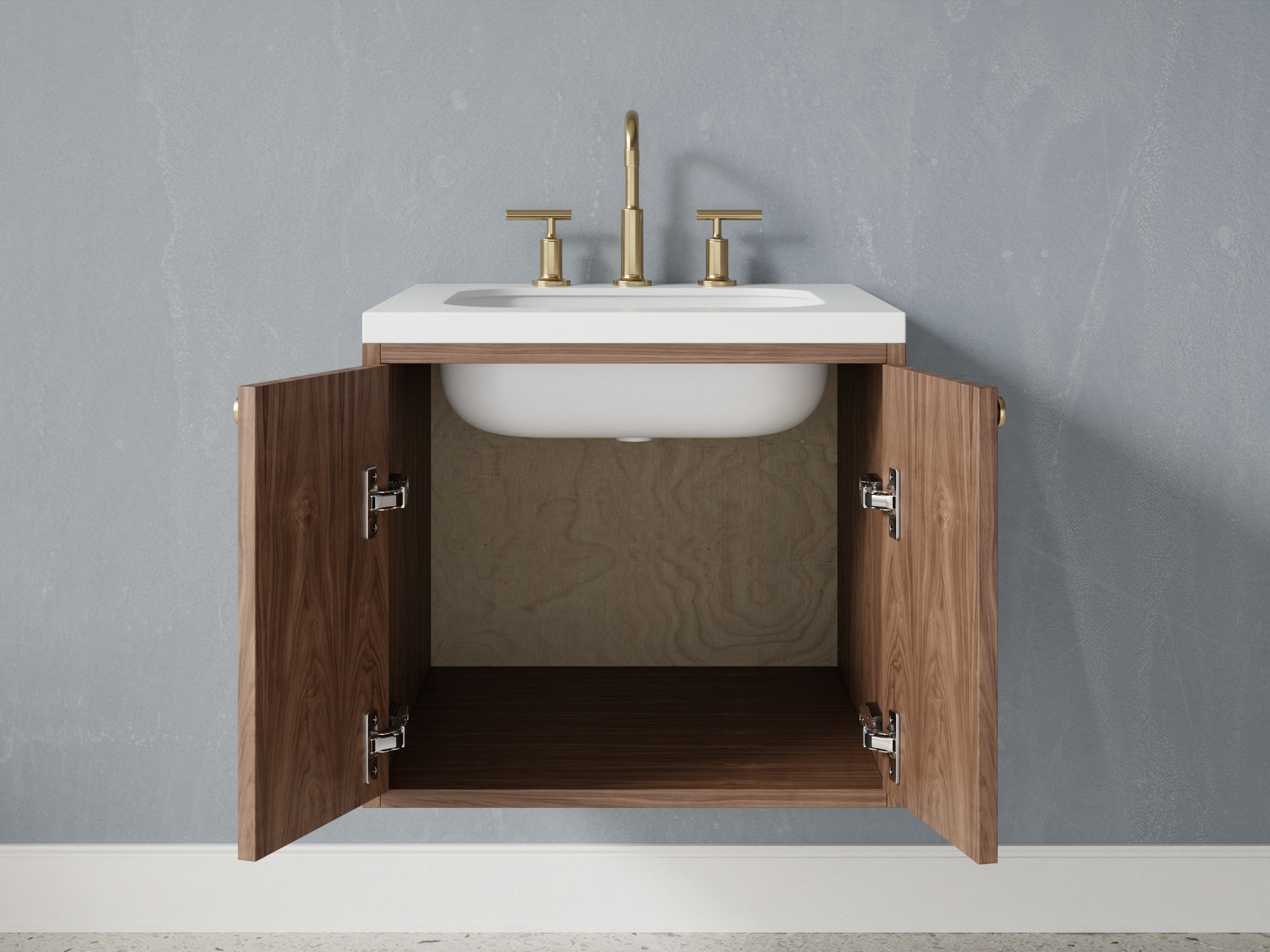 standard - walnut - open