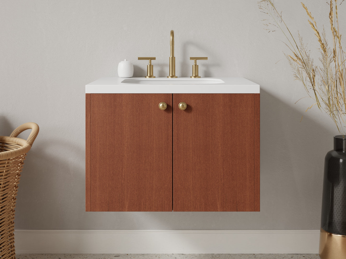standard - mahogany - front