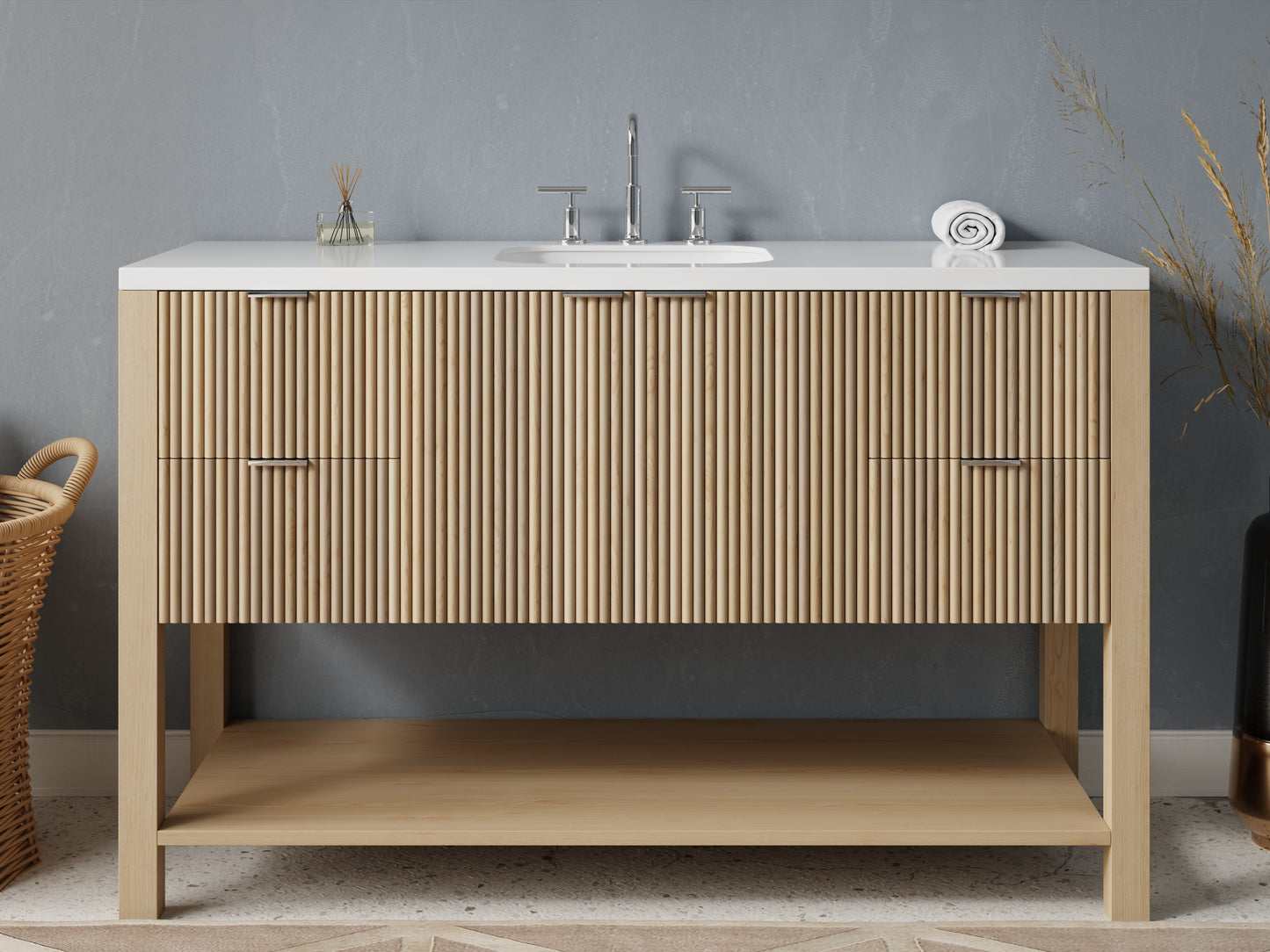 reeded - maple - front