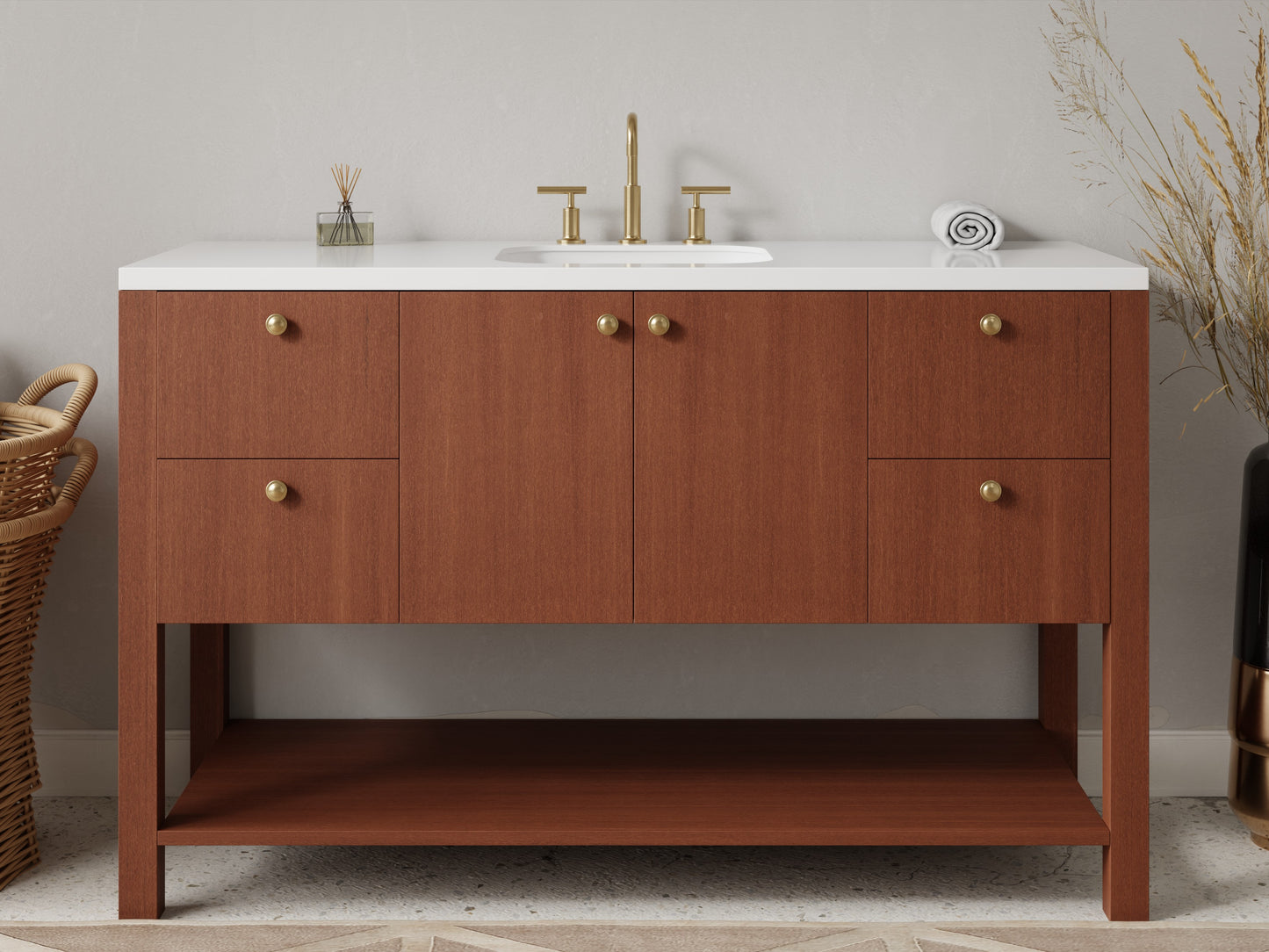 standard - mahogany - front