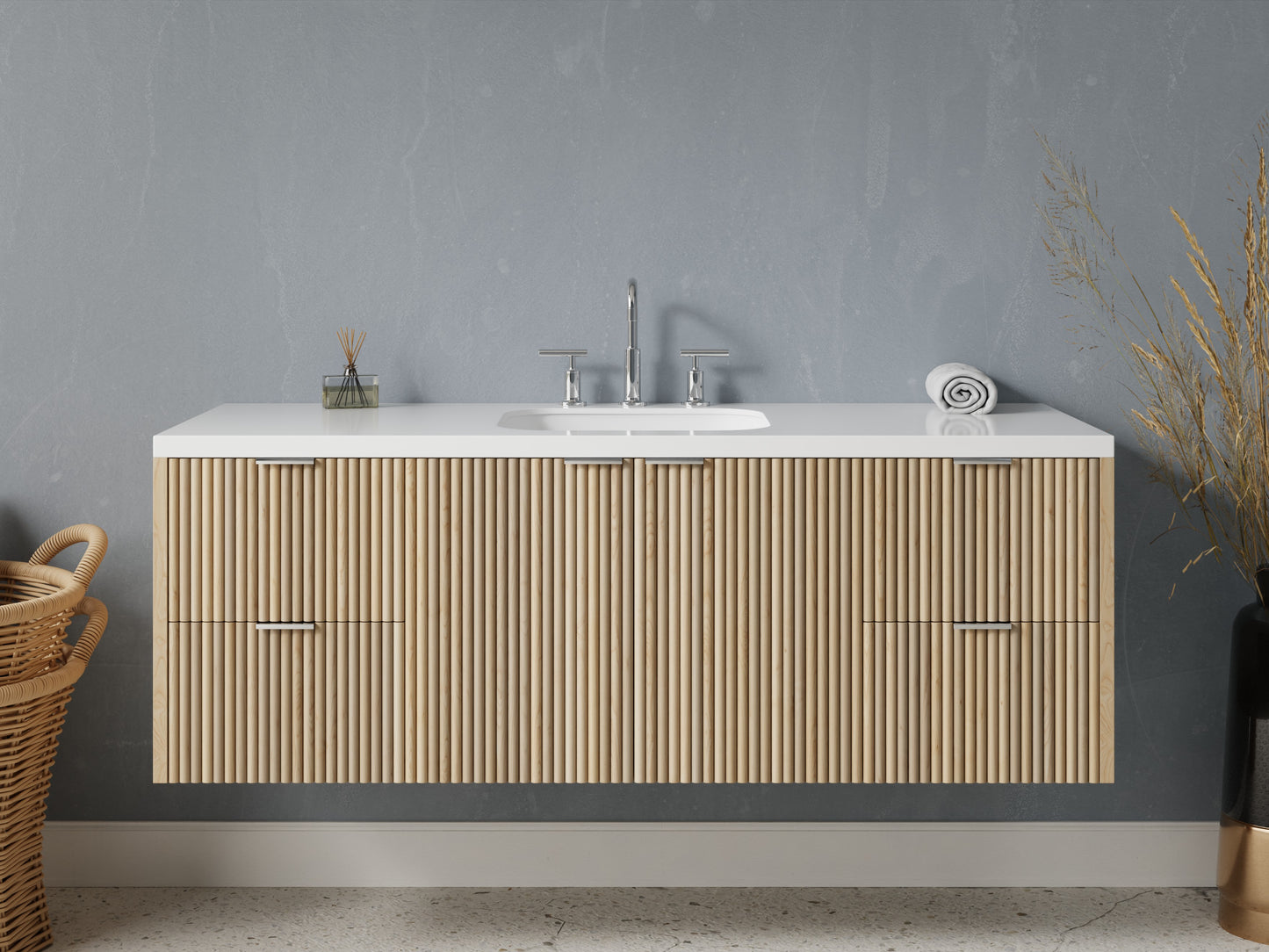 reeded - maple - front