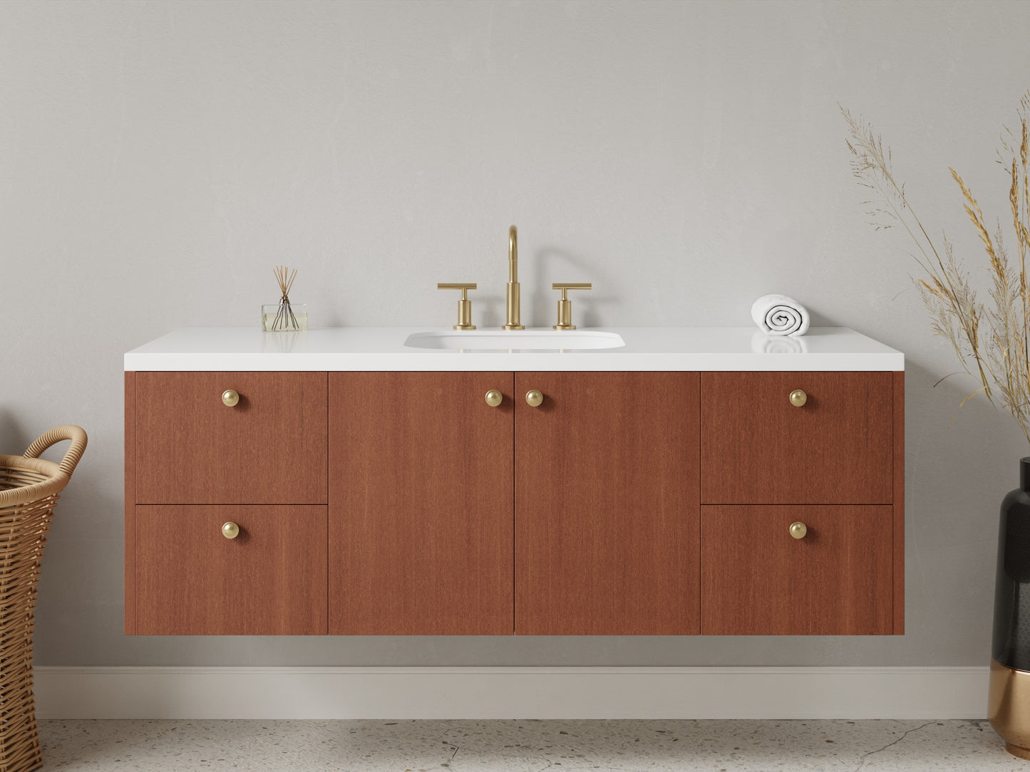 standard - mahogany - front