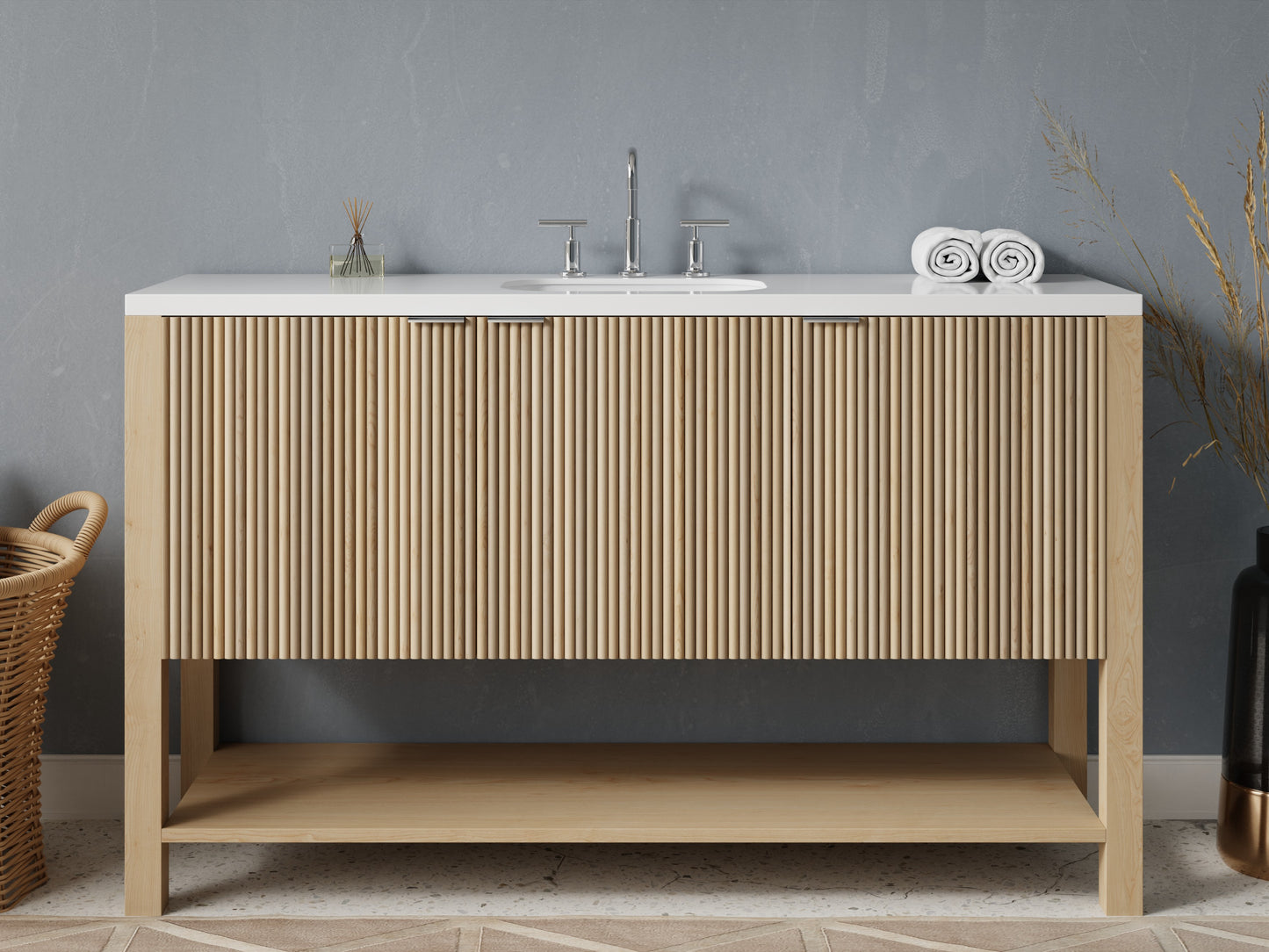 reeded - maple - front