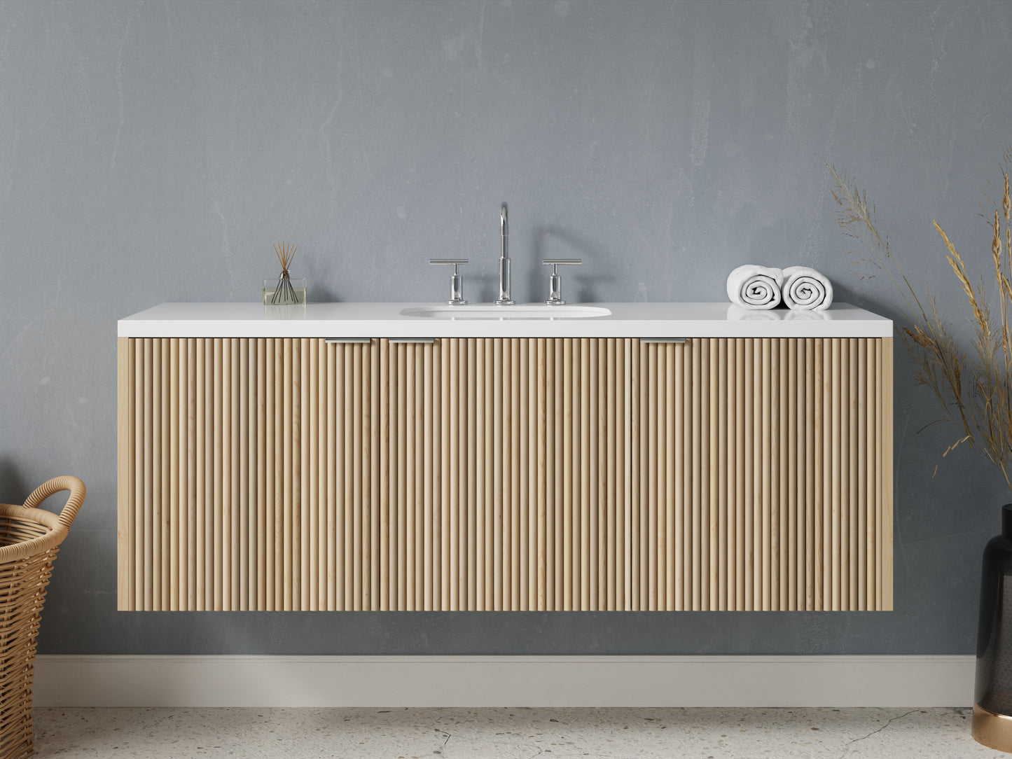 reeded - maple - front