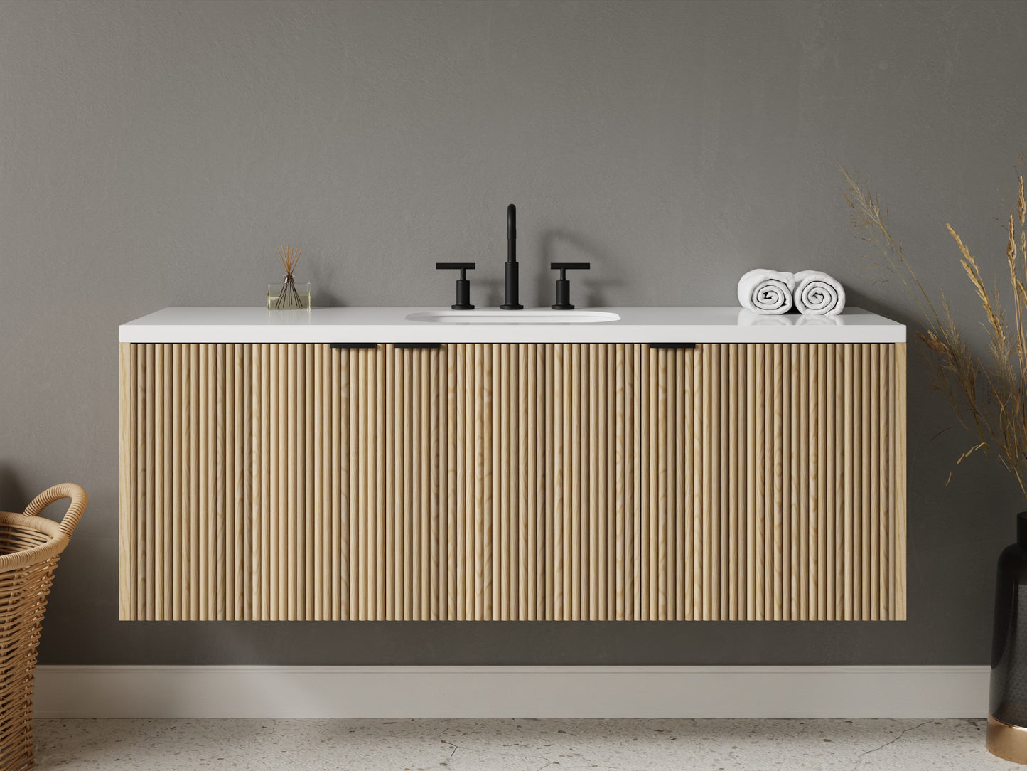 reeded - ash - front