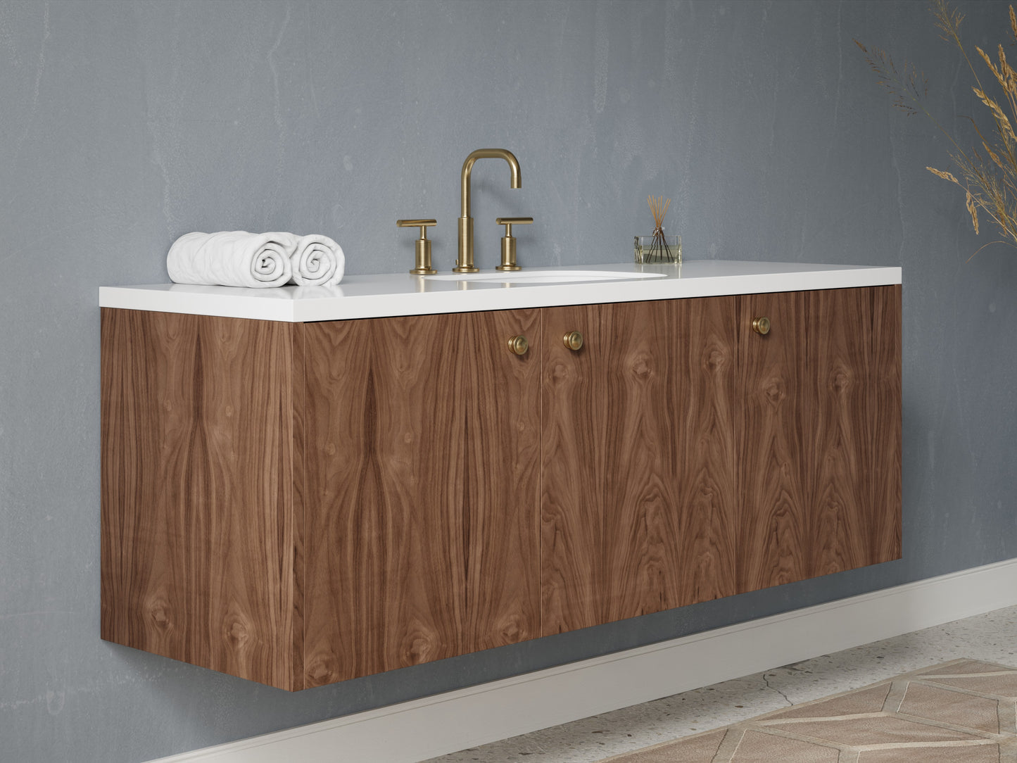 standard - walnut - side